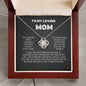 To My Loving Mom - You Are My First -Love Knot Necklace