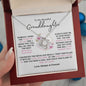 To My Granddaughter - Most Beautiful Chapter Love Knot Necklace