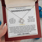 To My Granddaughter- love Grandpa- love knot necklace