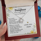 To My Daughter You Are My Sunshine/ Love Knot Necklace
