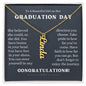 Graduation Day Personalization Name Necklace