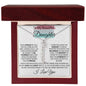 To My Daughter Personalized Vertical Name Necklace