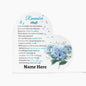 Personalized Memorial Heart Keepsake- Remember Me Custom Memorial Gift- Personalized Acrylic