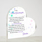 Acrylic beloved granddaughter heart