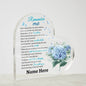 Personalized Memorial Heart Keepsake- Remember Me Custom Memorial Gift- Personalized Acrylic