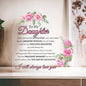 To My Daughter The Proudest Moment - Acrylic Heart Plaque