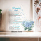Personalized Memorial Heart Keepsake- Remember Me Custom Memorial Gift- Personalized Acrylic