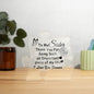 To My Sister Acrylic Puzzle Plaque