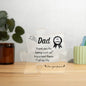 #1 Dad Acrylic Puzzle Plaque