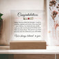 Congratulations Plaque