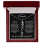 To My Daughter I Hope You Believe Flower Name Necklace