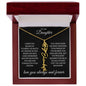 To My Daughter I Hope You Believe Flower Name Necklace