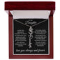 To My Daughter I Hope You Believe Flower Name Necklace