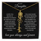 To My Daughter I Hope You Believe Flower Name Necklace