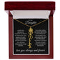 To My Daughter I Hope You Believe Flower Name Necklace