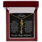 To My Daughter I Hope You Believe Flower Name Necklace