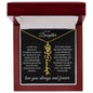 To My Daughter I Hope You Believe Flower Name Necklace