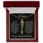 To My Daughter I Hope You Believe Flower Name Necklace