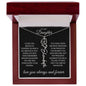 To My Daughter I Hope You Believe Flower Name Necklace