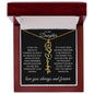 To My Daughter I Hope You Believe Flower Name Necklace