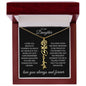 To My Daughter I Hope You Believe Flower Name Necklace