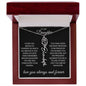 To My Daughter I Hope You Believe Flower Name Necklace
