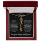To My Daughter I Hope You Believe Flower Name Necklace