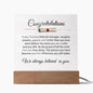 Congratulations Plaque