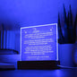 Eternal Love: Multicolor LED Acrylic Plaque