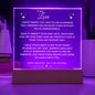 Eternal Love: Multicolor LED Acrylic Plaque
