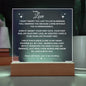 Eternal Love: Multicolor LED Acrylic Plaque