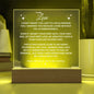 Eternal Love: Multicolor LED Acrylic Plaque