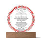 Grandson- You Will Never Lose Baseball Plaque