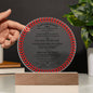 Grandson- You Will Never Lose Baseball Plaque