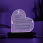 Thank You For Being Part Of My Family Acrylic Plaque