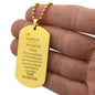 MY STEPPED UP DAD/ DOG TAG
