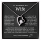To My Smokin Hot Wife Forever Love Necklace