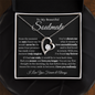 To My Beautiful Soulmate Forever & Always Forever Love Necklace b/w