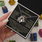 To My Daughter Love Dad Forever Love Necklace B/L