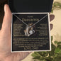 To My Daughter Love Dad Forever Love Necklace B/L