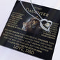 To My Daughter Love Dad Forever Love Necklace B/L