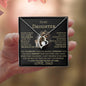 To My Daughter Love Dad Forever Love Necklace B/L