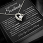 To My Beautiful Soulmate Forever & Always Forever Love Necklace b/w