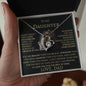To My Daughter Love Dad Forever Love Necklace B/L