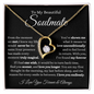 To My Beautiful Soulmate Forever & Always Forever Love Necklace b/w