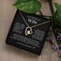 To My Smokin Hot Wife Forever Love Necklace