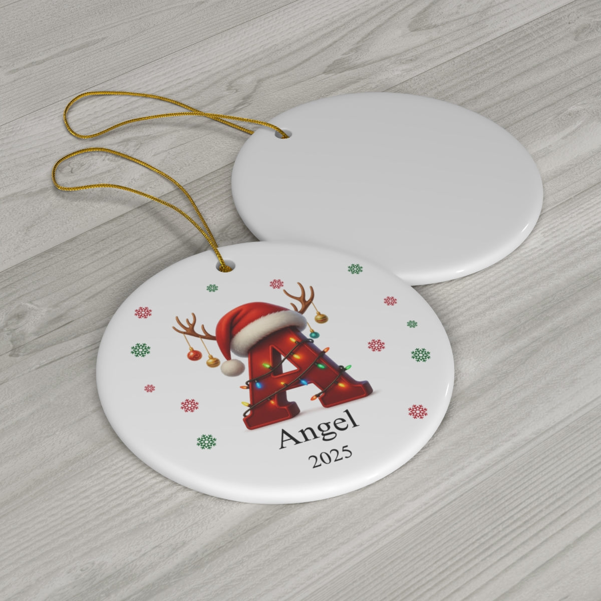Personalized Letter Name Ornament