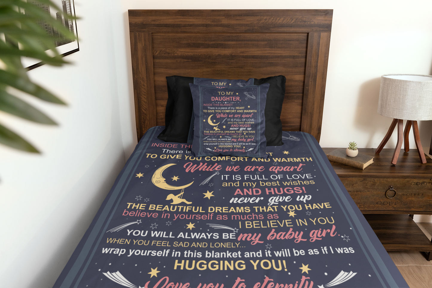 To My Daughter While we are apart Blanket Blanket