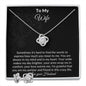 To my wife from husband love knot