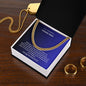 to a wonderful young man cuban link for graduation